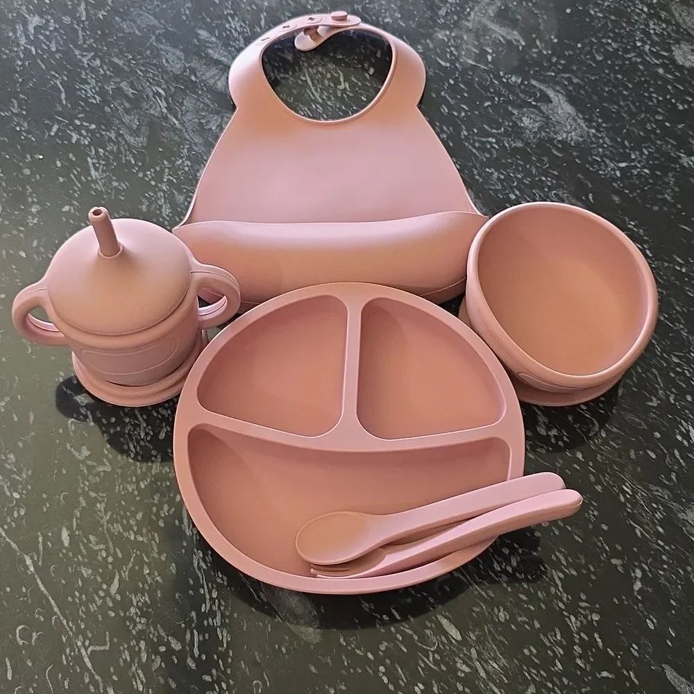 BRAND NEW SILICONE BABY FEEDING SET G1 - Picture 3 of 11